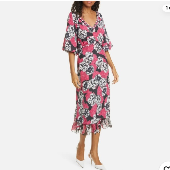 DYVNA Silk Midi Dress - Picture 1 of 6